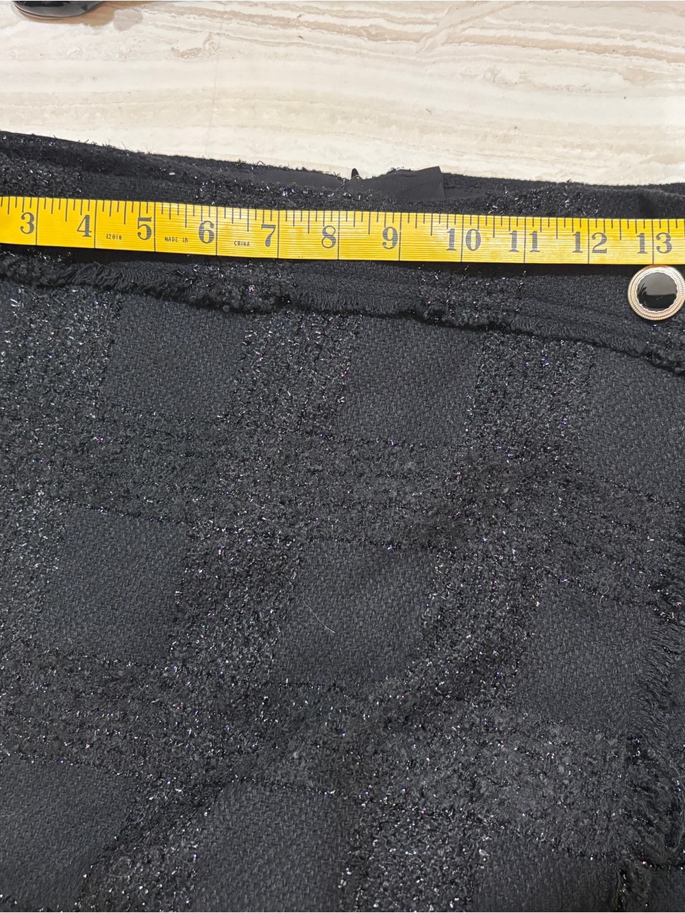 House of Harlow 1960 Black Tweed Jacket and Skort Set. Size Medium - Picture 7 of 10